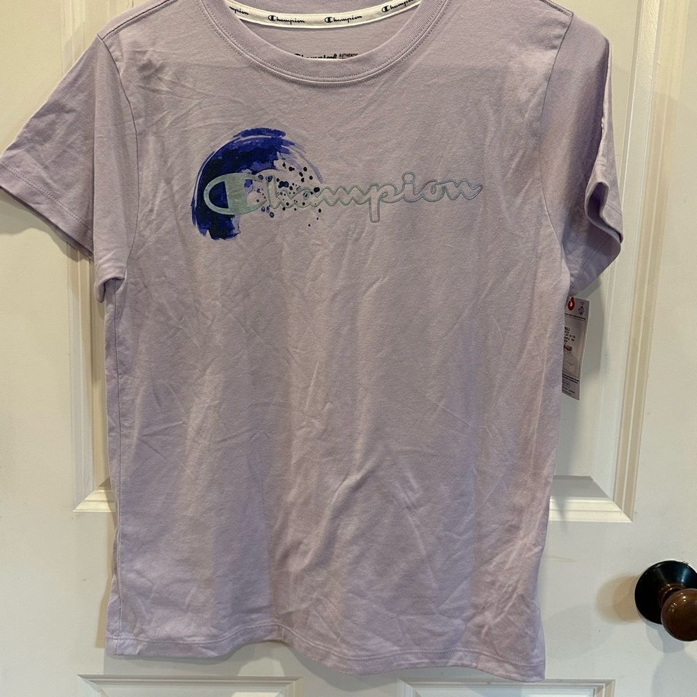 Champion small short sleeve shirt purple lilac
